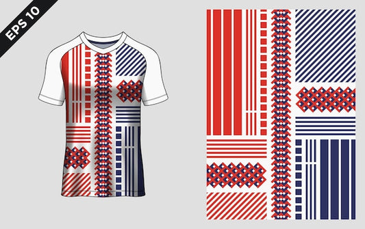 Next Print design for jersey round neck.