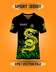 Next Print abstract dragon jersey design texture pattern
