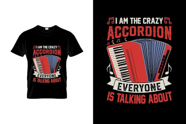 Accordion TShirt Design