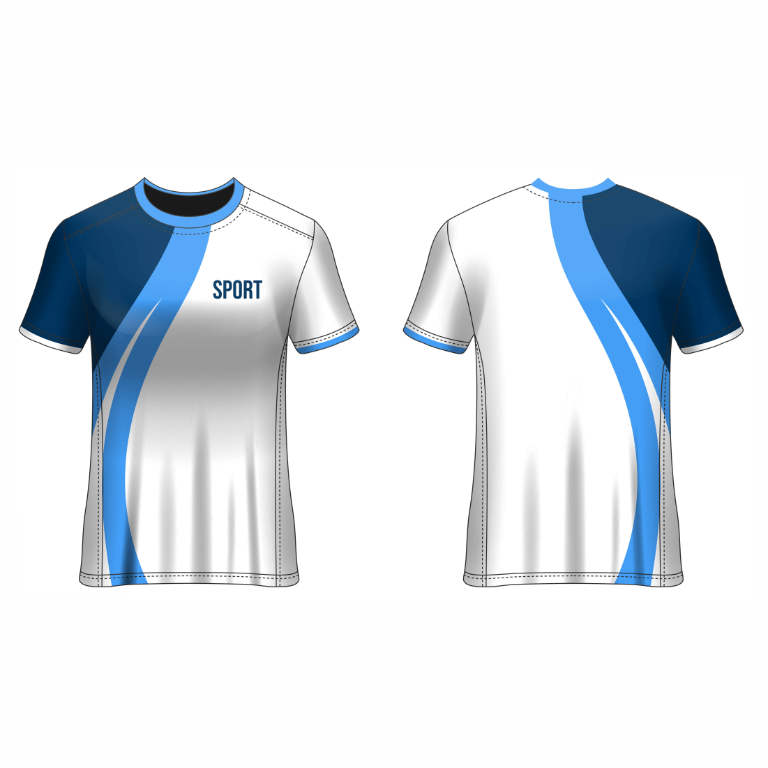 All Over Customized All Over Customized Round Neck t-shirt NP0000S685 - Next Print