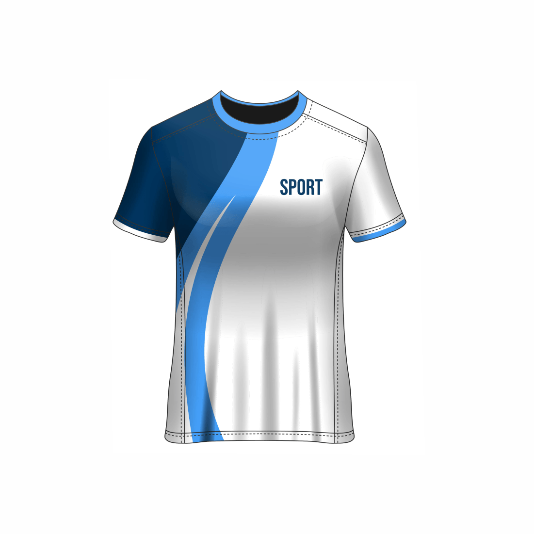 All Over Customized All Over Customized Round Neck t-shirt NP0000S685 - Next Print