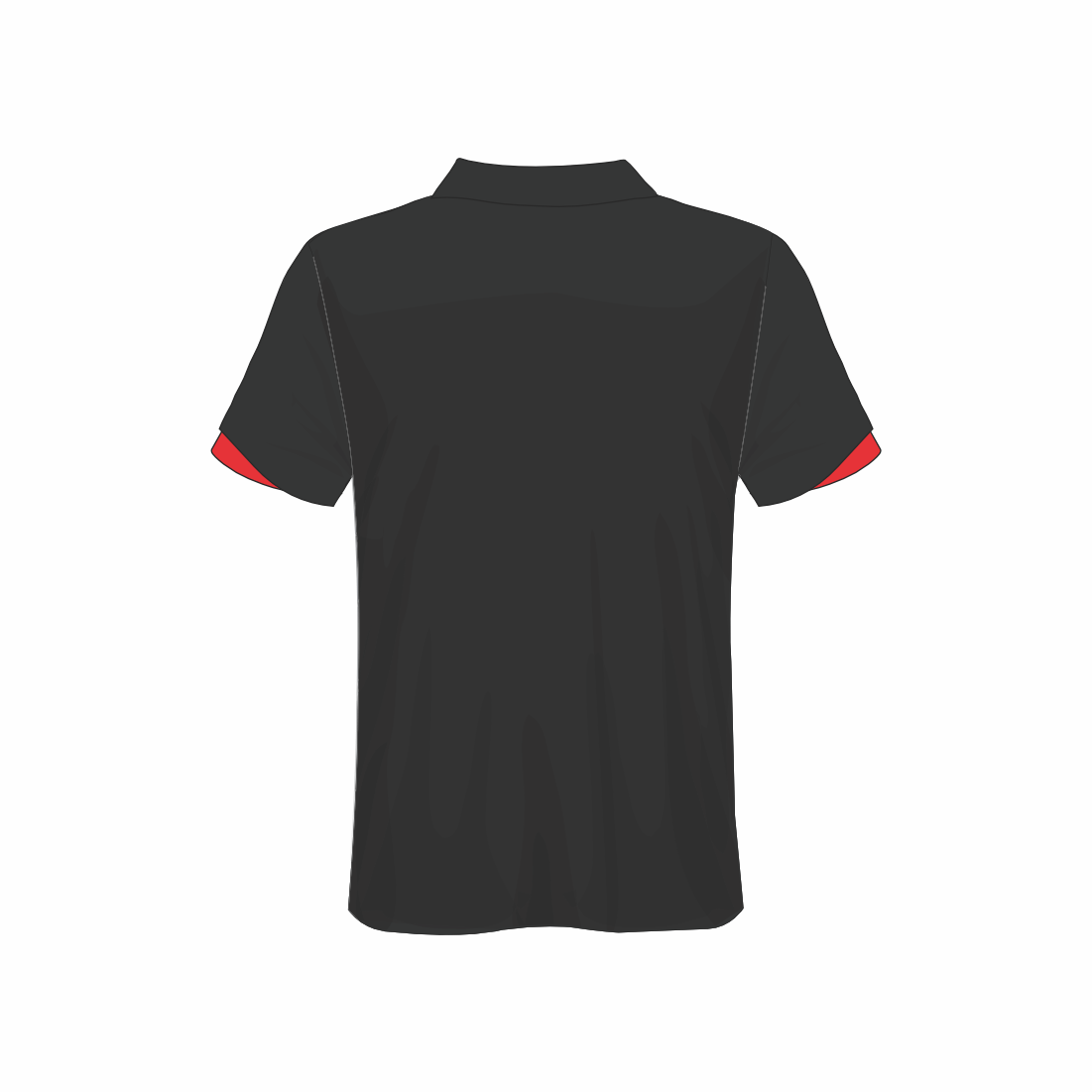 All Over Customized Red and Black Polo collar Shirt NP0000S571 - Next Print