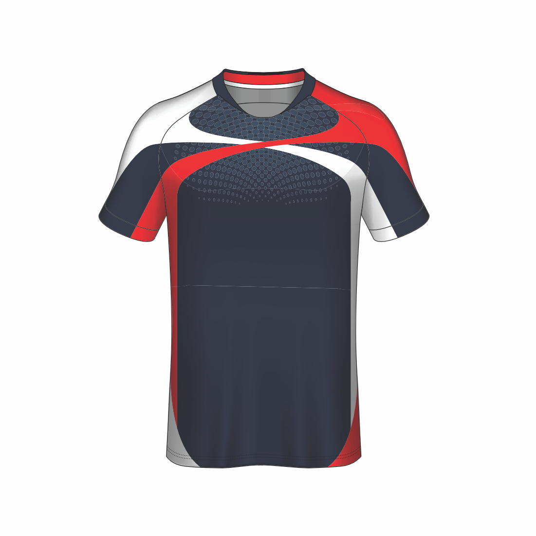 All Over Customized Soccer jersey round neck sport t-shirt NP0000S509 - Next Print