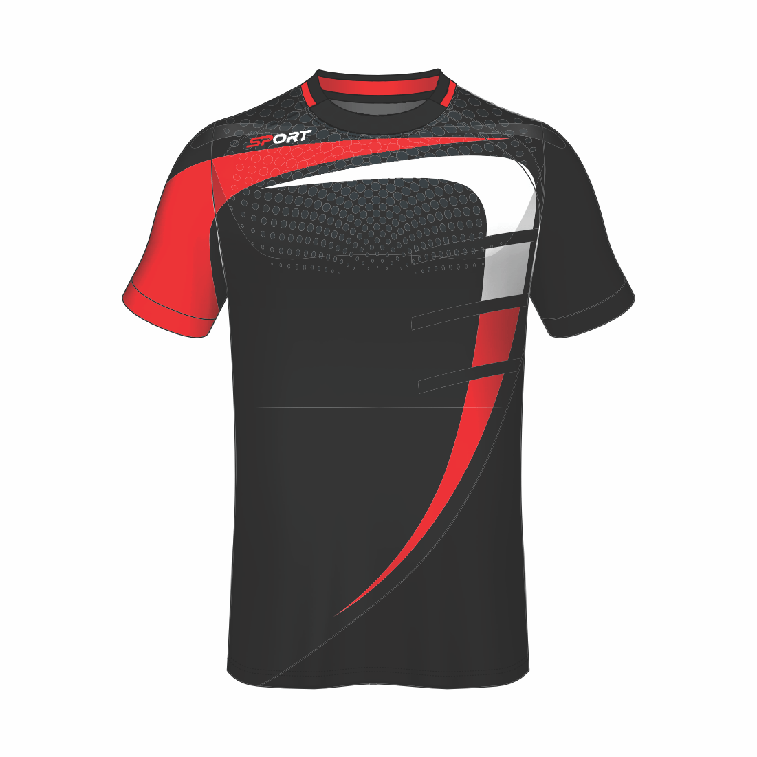 All Over Customized Soccer jersey round neck sport t-shirt NP0000S568 - Next Print