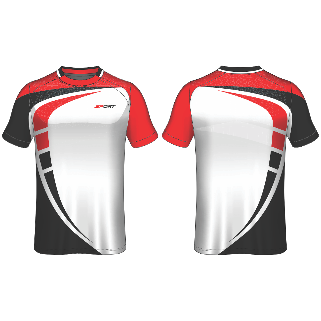 All Over Customized Soccer jersey round neck sport t-shirt NP0000S591 - Next Print