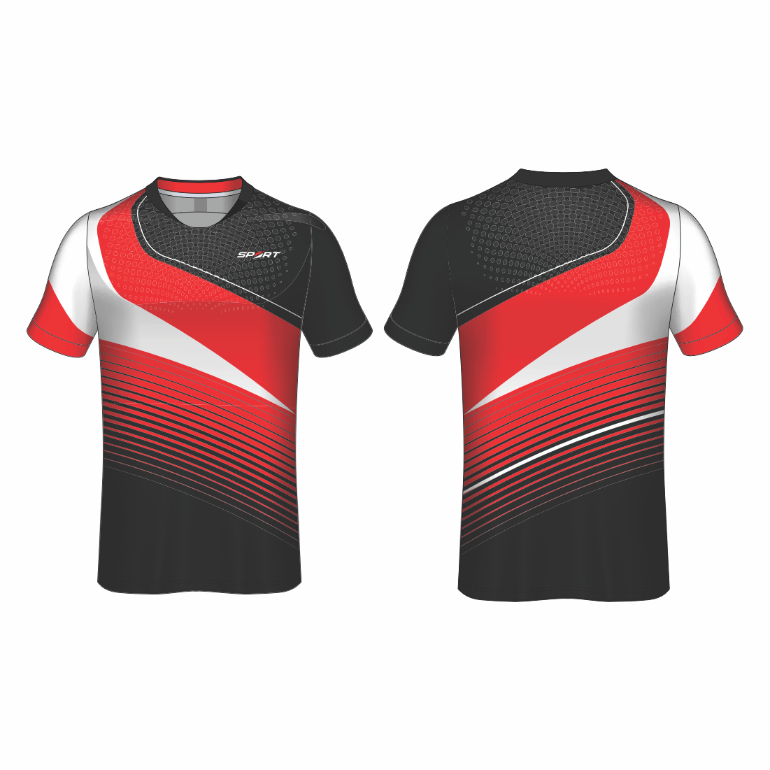 All Over Customized Soccer jersey round neck sport t-shirt NP0000S604 - Next Print