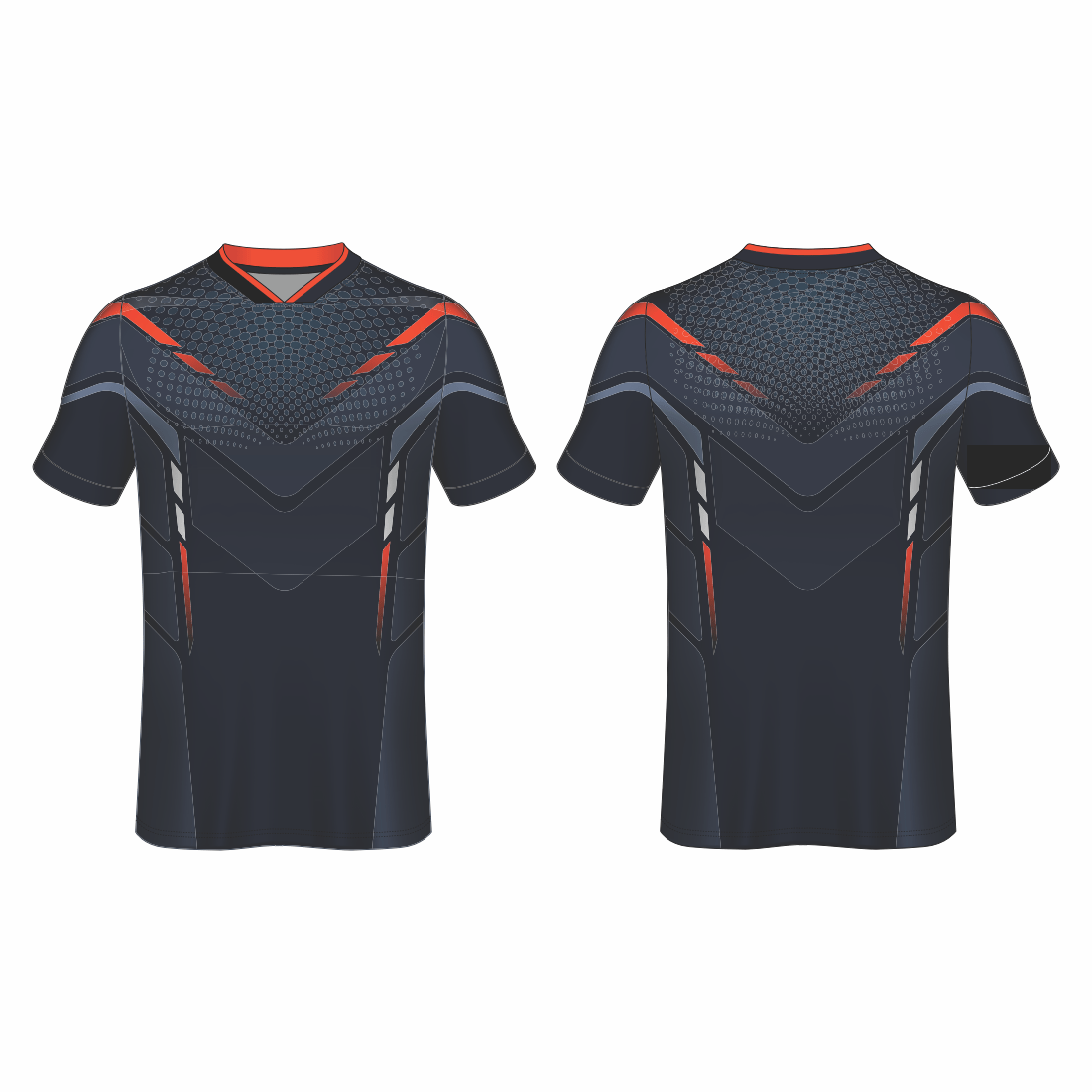 All Over Customized Soccer jersey V Neck t-shirt NP0000S554 - Next Print