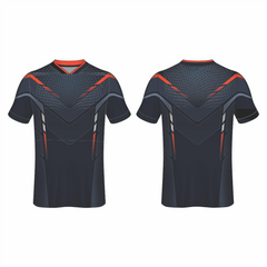 All Over Customized Soccer jersey V Neck t-shirt NP0000S554 - Next Print