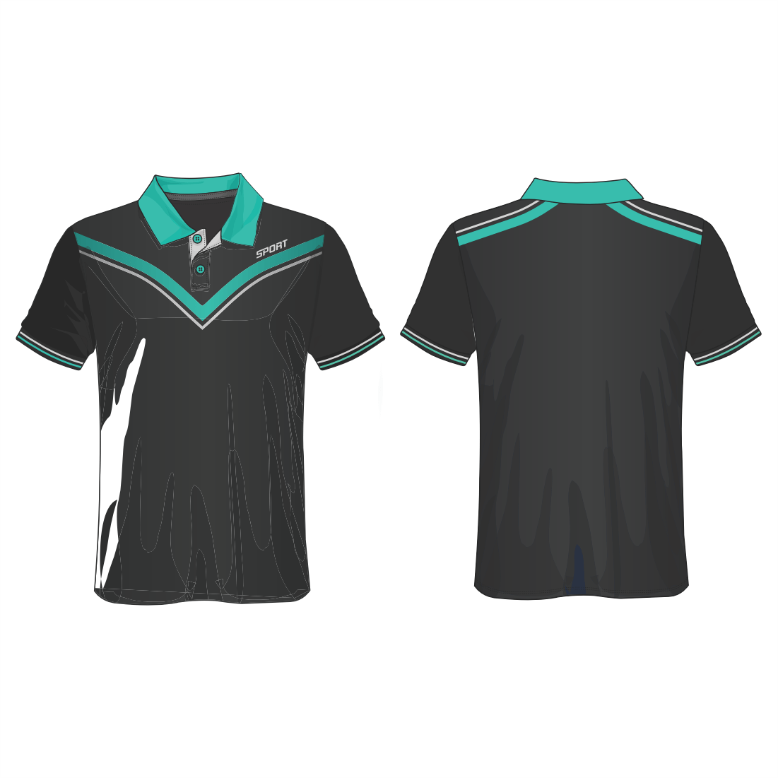 All Over Customized T-shirt polo collar half sleeves sport jersey NP0000S629 - Next Print