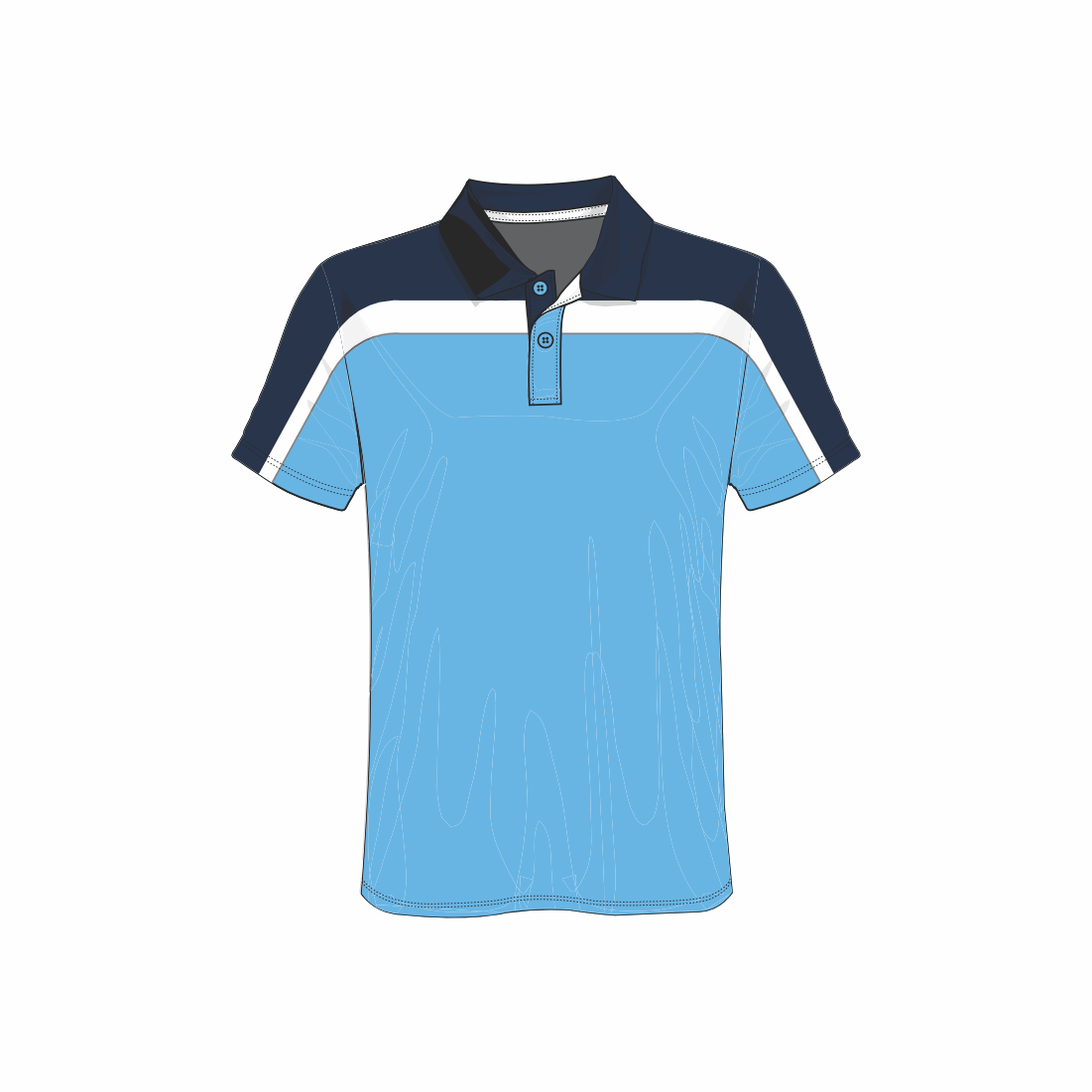 All Over Customized T-shirt Polo collar NP0000S521 - Next Print