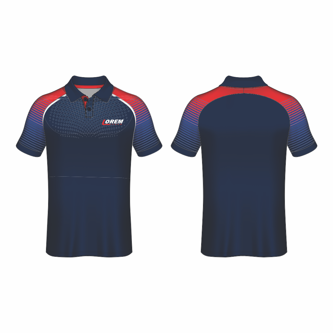 All Over Customized T-shirt polo collar sport jersey NP0000S583 - Next Print