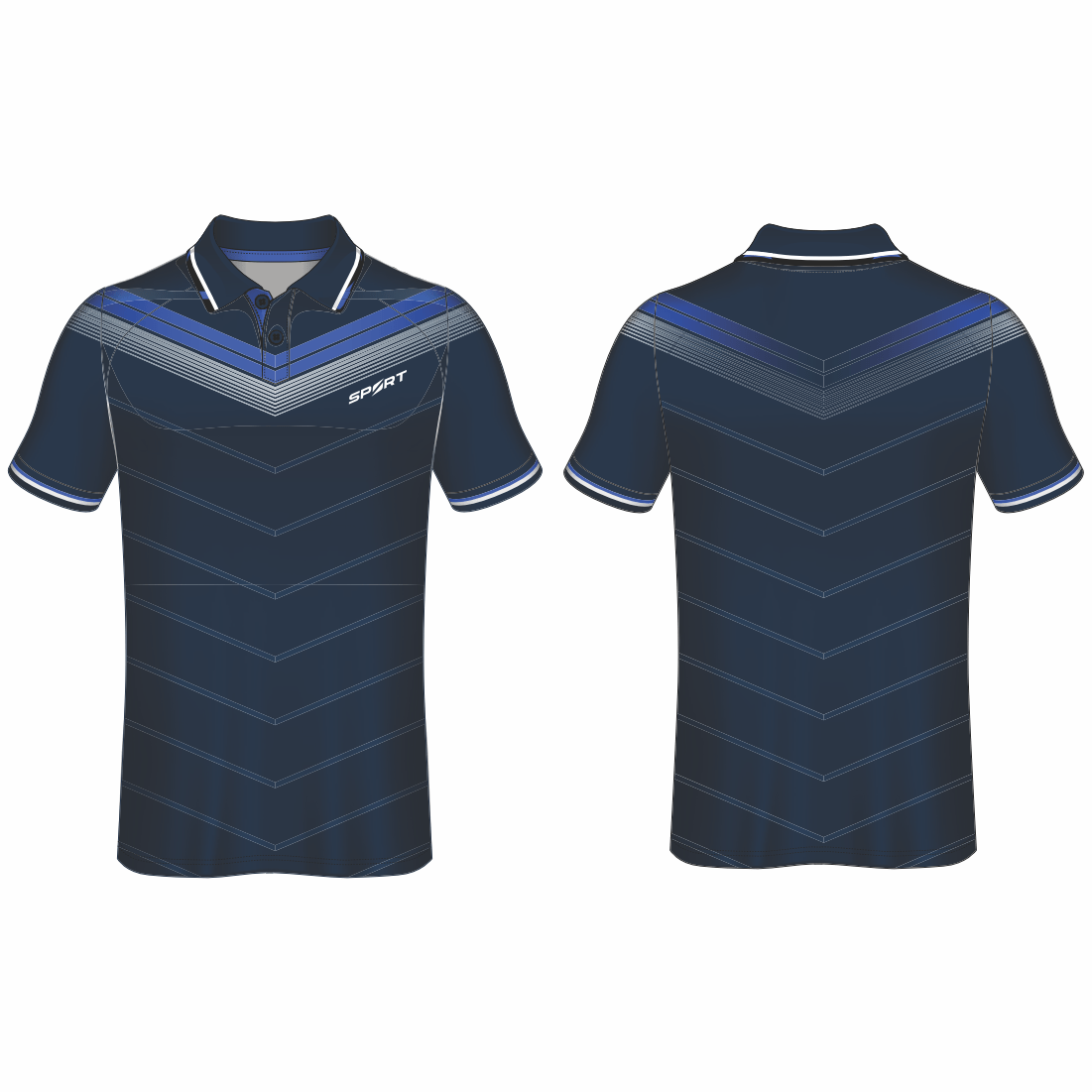 All Over Customized T-shirt polo collar sport jersey NP0000S611 - Next Print