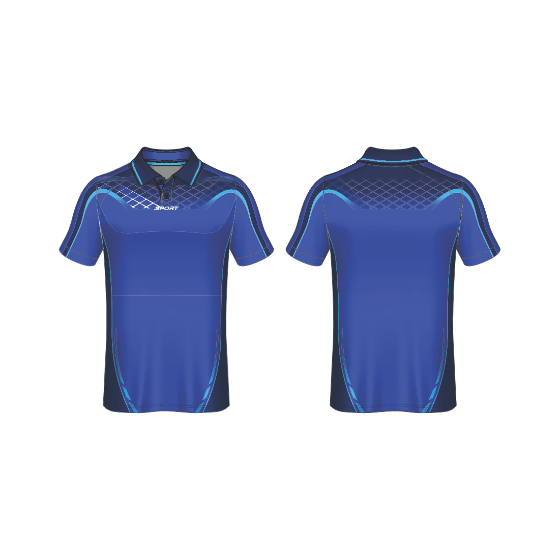 All Over Customized T-shirt polo collar sport jersey NP0000S619 - Next Print