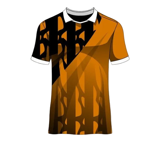 Amber black custom esports jersey front view
