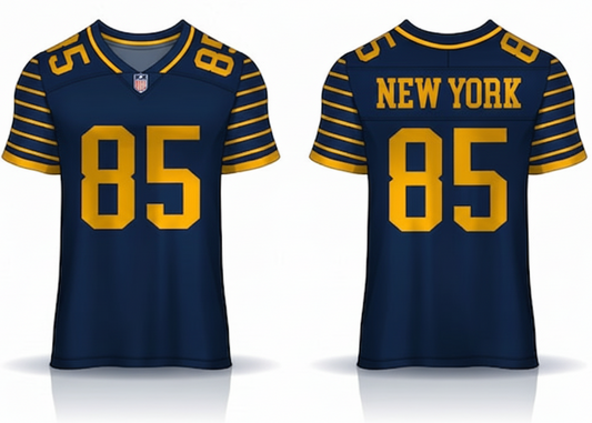 Next Print Football jersey T-shirt/Blue And Yellow/ Colour