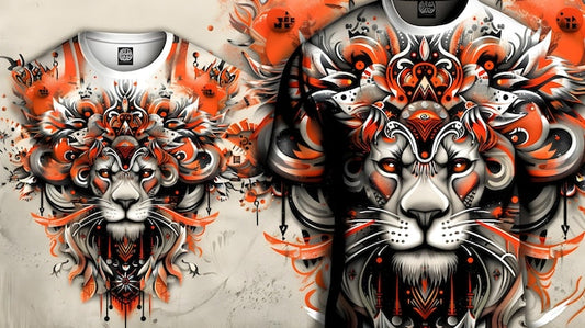 Next Print Artistic lion t-shirt.