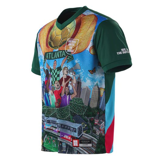 Atlanta Host City Jersey 2026 Limited Edition Football Jersey Side Angle View Showing Premium Sublimation Print