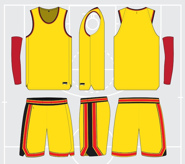 Next Print Basketball jersey template vector mockup