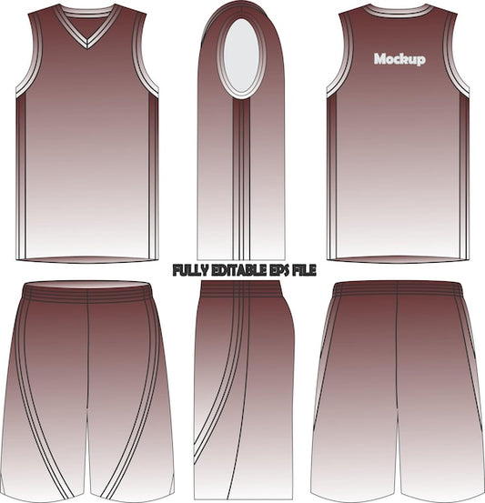 Next Print Basketball Uniform Jersey Shorts Mock ups