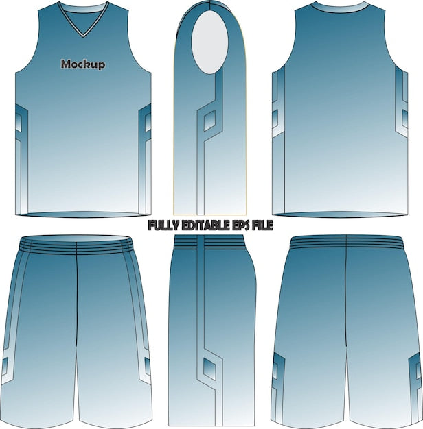 Next Print Basketball Uniform Jersey Shorts Mock ups
