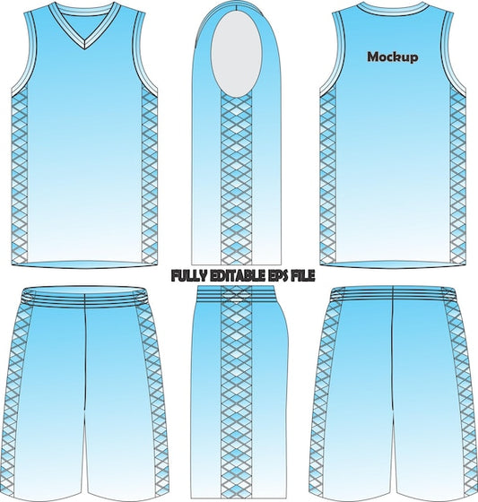 Next Print Basketball Uniform Jersey Shorts Mock ups