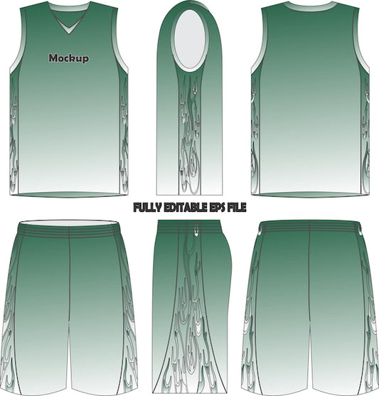 Next Print Basketball Uniform Jersey Shorts Mock ups
