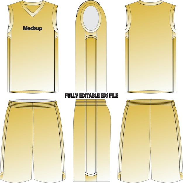 Next Print Basketball Uniform Jersey Shorts Mock ups