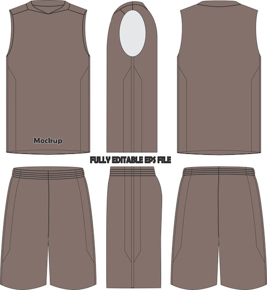 Next Print Basketball Uniform Jersey Shorts Mock ups
