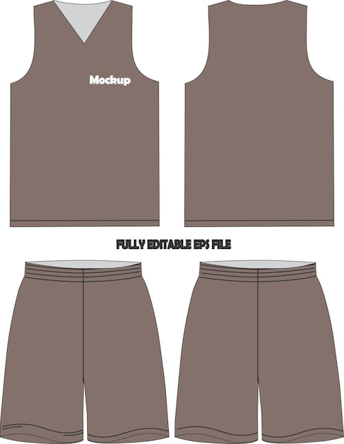 Next Print Basketball Uniform Jersey Shorts Mock ups