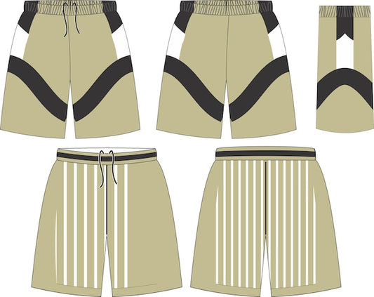 Next Print Custom Beige Sports Shorts – Premium Teamwear Design