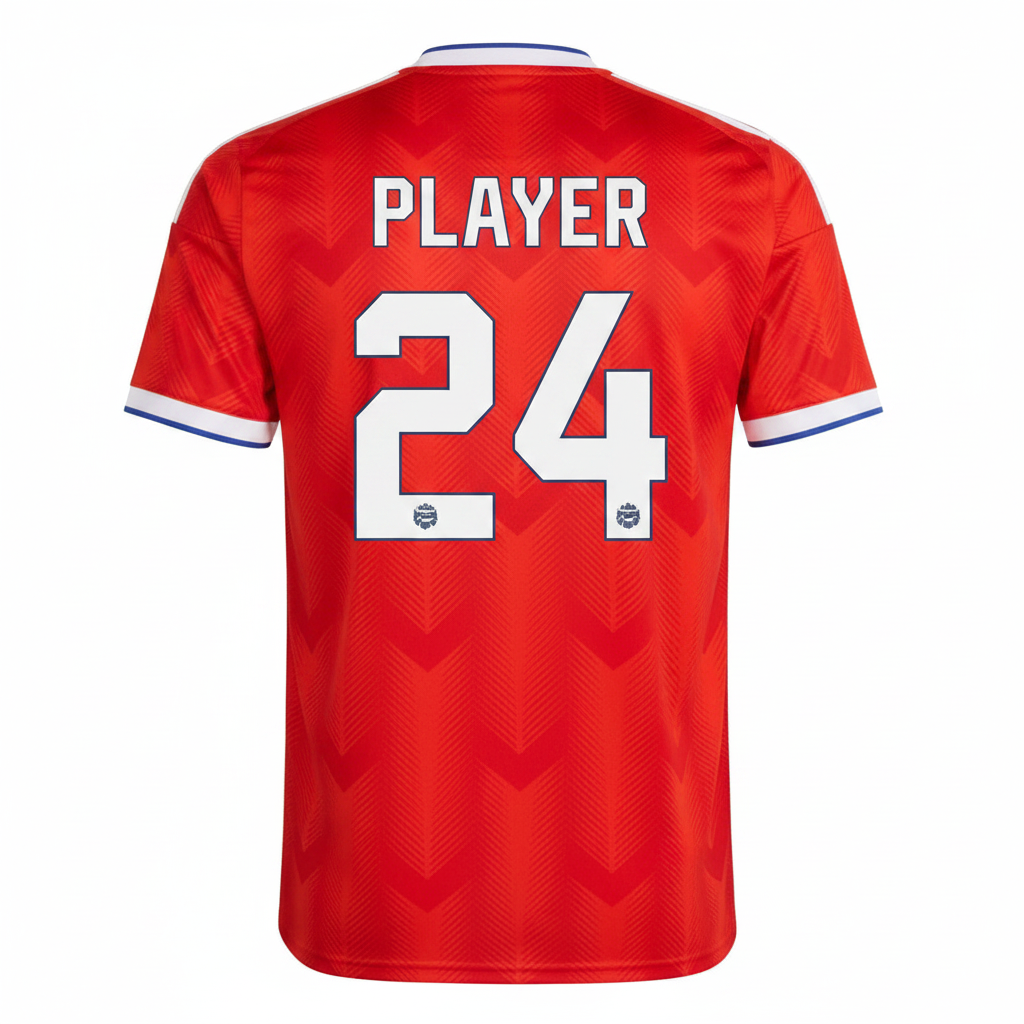 Custom Belgium style football jersey with personalized name and number