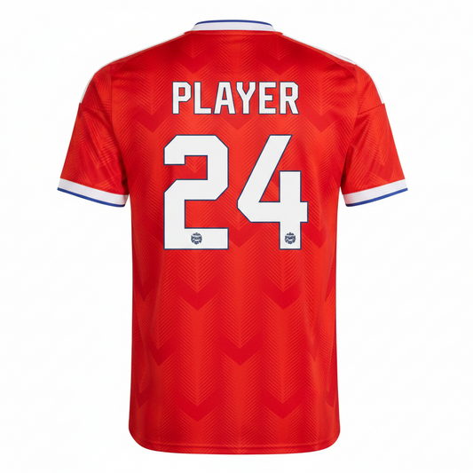 Custom Belgium style football jersey with personalized name and number