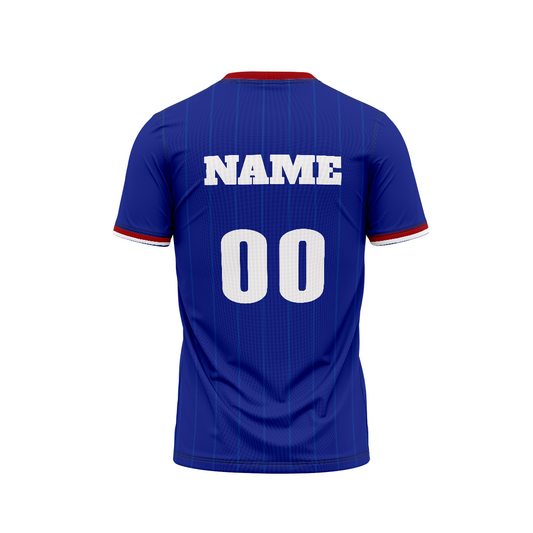 Bengaluru FC Football Fan Jersey Back View Custom Name and Number Printing
