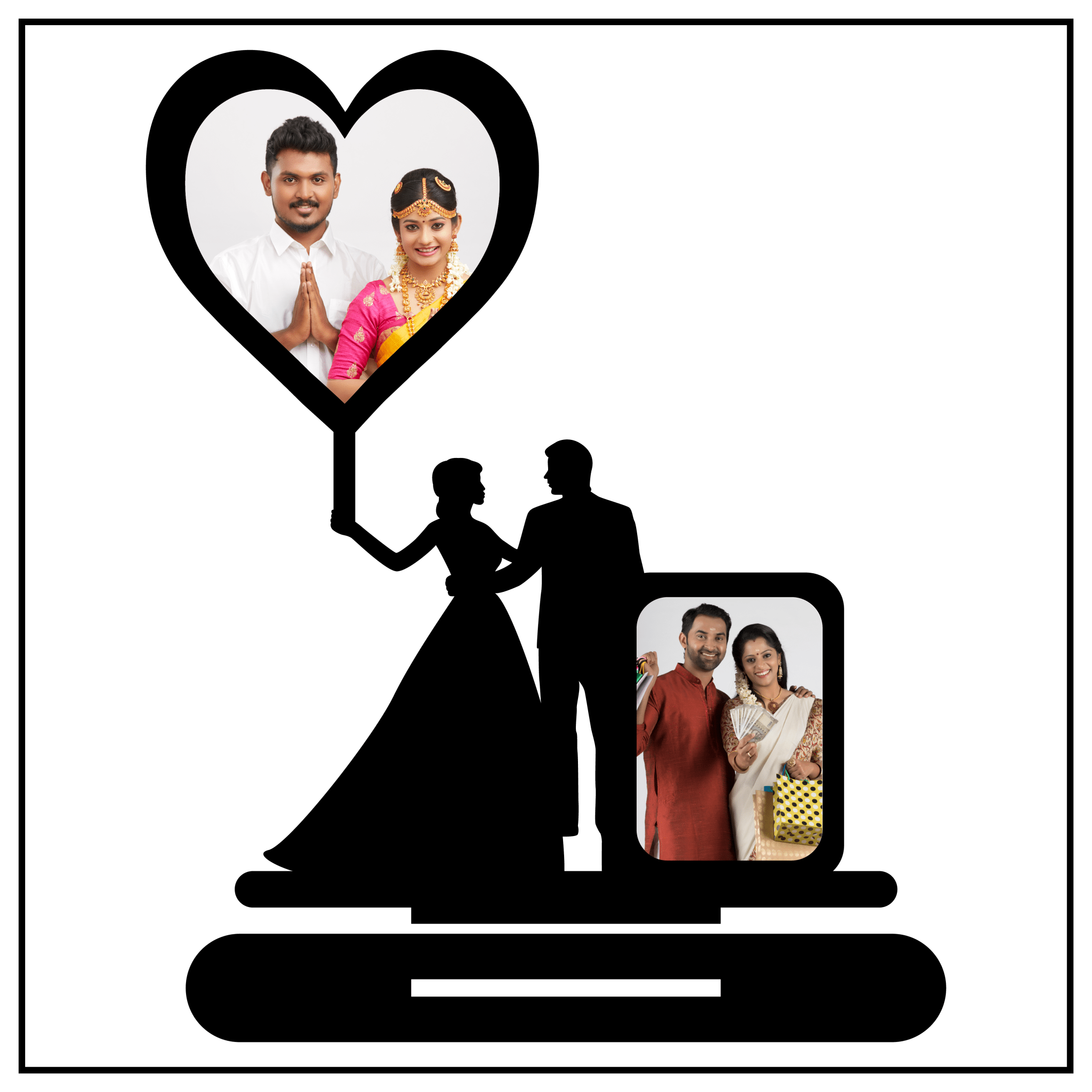 BEST COUPLES DOUBLE IMAGE STAND FRAME - Next Print