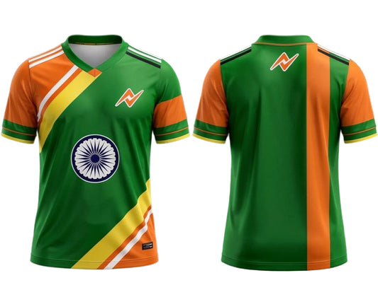 Bharat Mata mother India goddess tricolor jersey