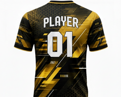 Black custom sports jersey for men with breathable quick dry fabric for cricket football and team sports by NextPrint