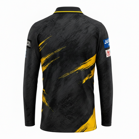 Next print Black Full Sleeve Cricket Jersey – Custom Name & Number | Premium Sportswear | India