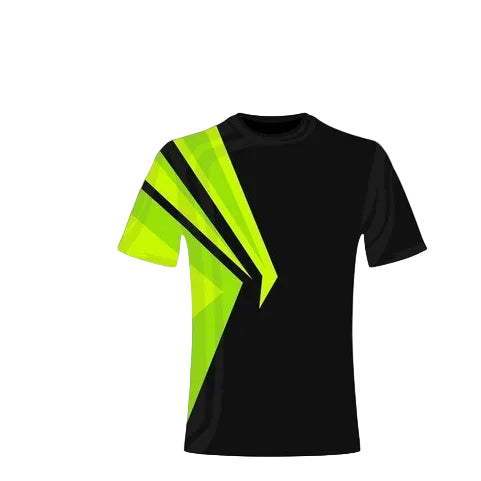 Black green shadow custom esports jersey front view