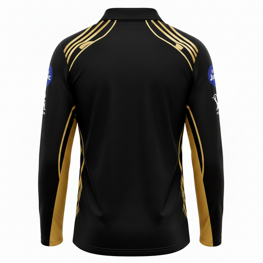Next print Black Long Sleeve Cricket Jersey – Custom Sports Team Jersey | Premium Breathable Fabric | India