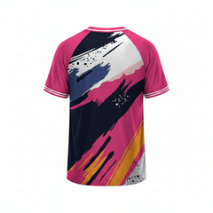 Next print Black Pink Sports T-Shirt  | Custom Sports Jersey for Cricket, Football & Gym | NextPrint India