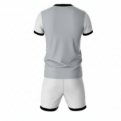 Premium black shadow edge sports jersey side angle sportswear view