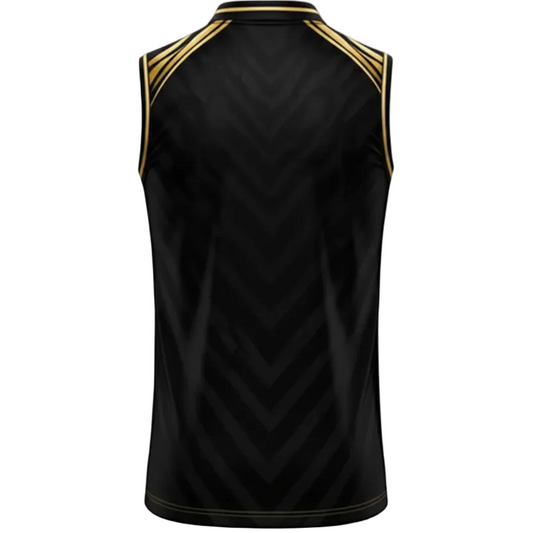 Next print Custom Black Sleeveless Cricket Jersey for Teams & Clubs | Premium Sportswear India