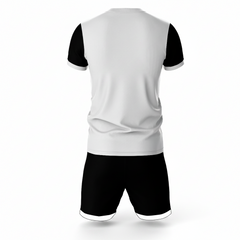Black tiger strike sports jersey set for men back view