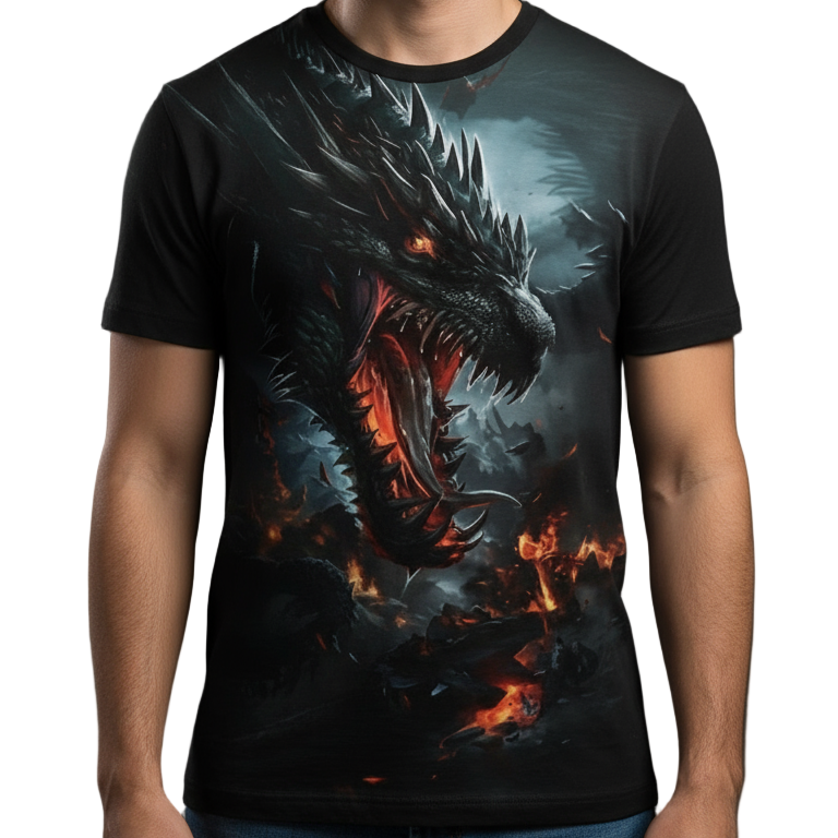 Next Print Black tshirt mockup front and back view isolated on white background