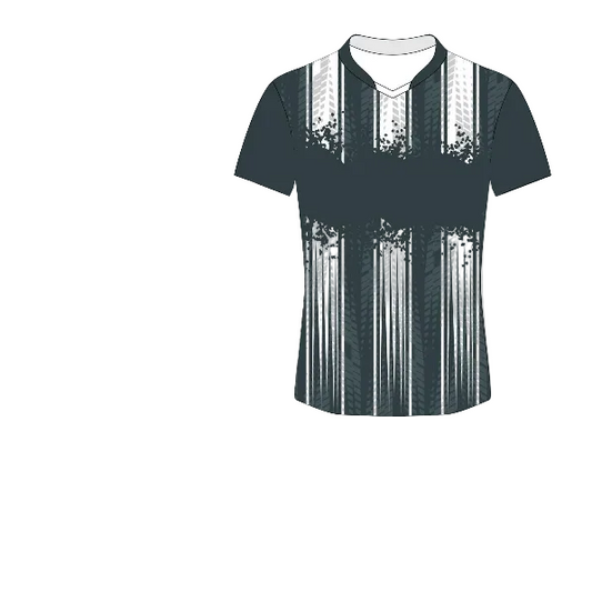 Black white pattern esports jersey front view