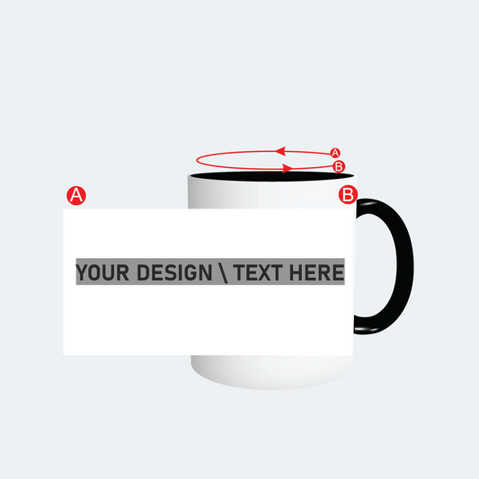 Customised Black Colour Mug