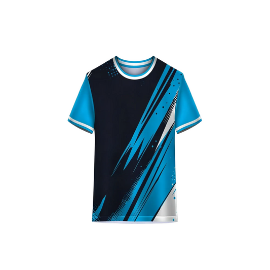 Blue Black Custom Sports Jersey for Cricket and Football Team Wear by NextPrint.in