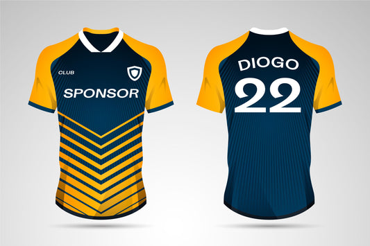 Blue Custom Cricket Jersey & Shorts Set | Personalized Name & Number | Breathable Sports Kit India