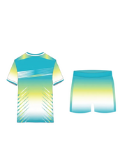 Next print Custom Blue Gradient Sports Jersey and Shorts Set | Personalized Team Uniform India | Name & Number Printing