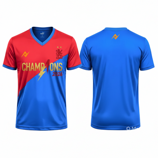 Blue Lightning Champions Sports Jersey front view